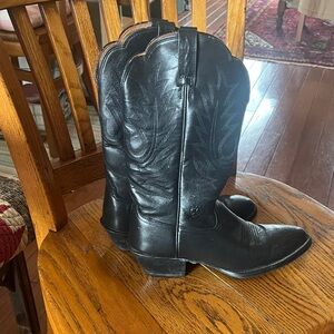 Ariat Black Leather Western Boots
